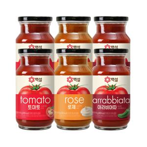 백설 스파게티소스 610g 토마토*2개+아라비아따*2개+로제*2개