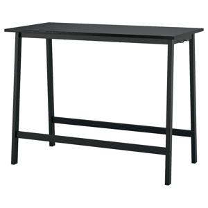 밋손 회의테이블 사무실책상 140x68x105cm 블랙스테인 물푸레무늬목/블랙