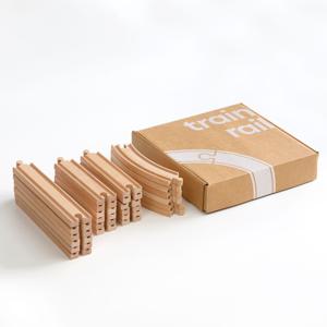 너도밤나무 원목 기차 레일 (크리스마스 트리 아래 설치)