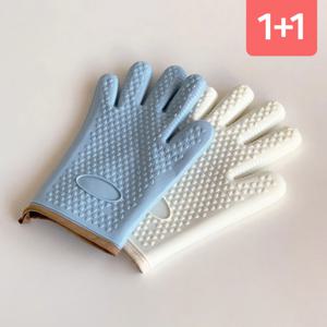 1+1 양면 실리콘 오븐 냄비 장갑 2컬러