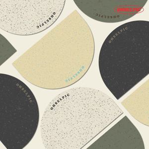 오브제 반원형 빨아쓰는 규조토 발매트