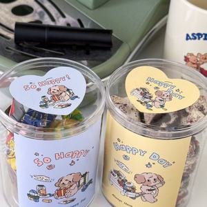 어린이날 스티커 하트 구디백 답례품 선물 귀여운 포장스티커 포디 20장(40개)