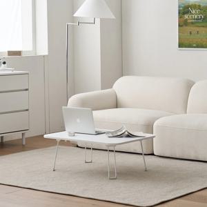 데일리 접이식 좌식 테이블 S W800 화이트