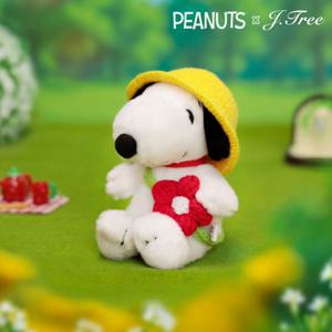 꽃놀이 스누피 인형 오너먼트 키링 (피너츠 공식)