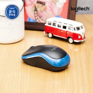 로지텍코리아 공식 M185 무선마우스 블루
