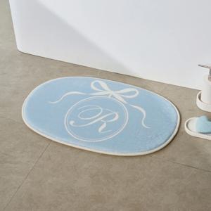 라피니라 리본 엠블럼 메모리폼 발매트 SKYBLUE 40X60