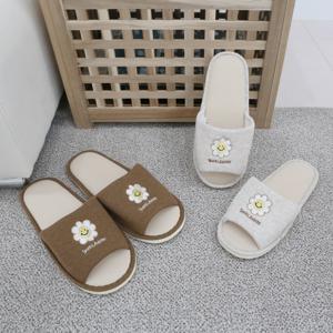 슈라모드 플라워자수 점보거실화 세트