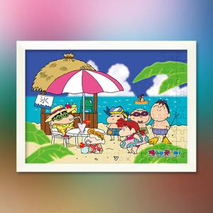 짱구는 못말려 해변의 친구들 직소퍼즐 액자세트 300피스