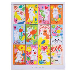 열두달 기록 세트 폭죽카드 12개 왕관 14개