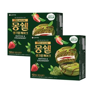 프리미엄 몽쉘 말차n딸기 444g x2개