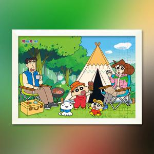 짱구는 못말려 캠핑 직소퍼즐 액자세트 300피스