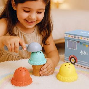 영아 유아 아기 교구 역할놀이 자석 놀이 장난감 아이스크림 만들기