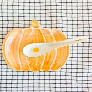 감귤 손그림 우동 스푼