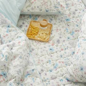 플리안 마이크로모달 침대스프레드 패드 플라워 스트라이프 침실 인테리어