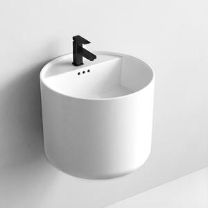 원형 벽걸이 세면대 욕실 라운드 세면기