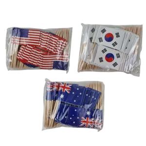 미니국기 탁상깃발 파티 이쑤시개 데코 꽂이 꼬지 만국기 소품 응원