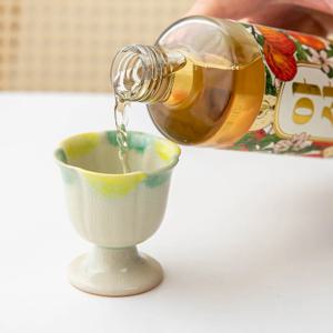 다온아토 수채화 미니 도자기 고블렛 술잔 사케잔 소주잔