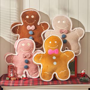 [해외] 진저브레드 쿠키 쿠션 크리스마스 포인트 대형 인형