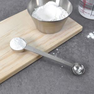 스텐 양면 계량 베이킹 스푼 5cc 15cc 스쿱 원두 분유 파우더 요리 양념