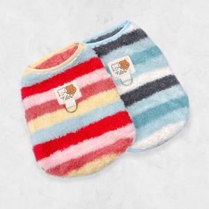 강아지 가을옷 겨울옷 무지개떡 뽀글이