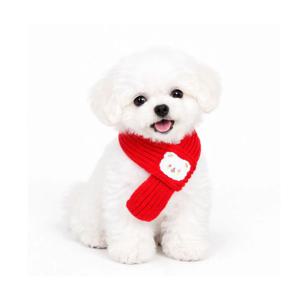 강아지 포근 베어 목도리