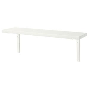 베리스훌트+톰툴트 선반+브라켓 화이트 80x20cm