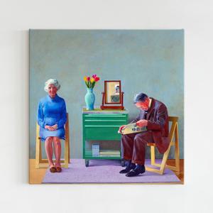 데이비드 호크니 아트 포스터 캔버스 액자 _ 나의 부모님B