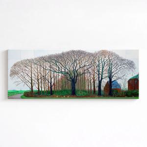 데이비드 호크니 아트 포스터 캔버스 액자 _ 원터근처 큰나무들