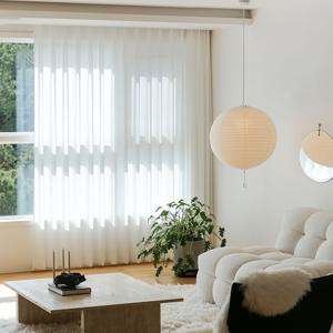 [1+1] 차르르 화이트 쉬폰커튼