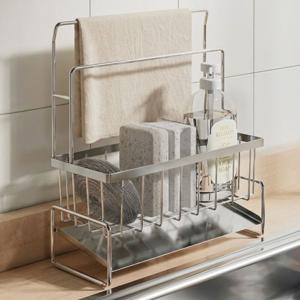 스텐릭 스텐304 10년쓰는 수세미 거치대 받침대