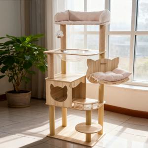 캣타워 5단 구름타워 숨숨집 투명해먹