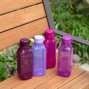 공식정품 사각 에코물통 1L 퍼플세트 4개