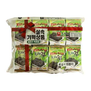 올리브 녹차김 도시락김 4g 16봉