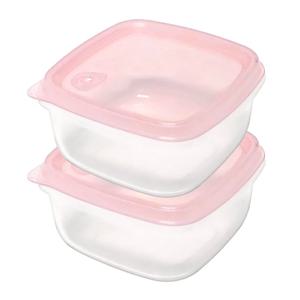 실텍 실리콘 냉동밥용기 2개세트 (핑크) 전자렌지 OK 밥소분용기 보관용기 0861