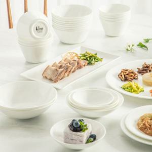 더 셰프 원형 4인 홈세트 25p 식기세트 그릇세트 신혼 집들이 한식 도자기