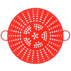 실텍 국내산 실리콘 찜기받침 (레드) 찜받침 스팀트레이 0465