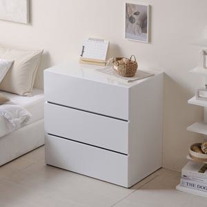 에이든 800 3단 서랍장 화이트 미니 수납정리 원룸 틈새 안방 거실