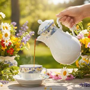 마리아 테레지아 파피용 도자기 주전자 커피포트 1400ml 1P