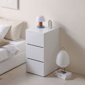 에이든 400 3단 서랍장 화이트 미니 슬림 틈새 좁은방 원룸 자취 안방 협탁