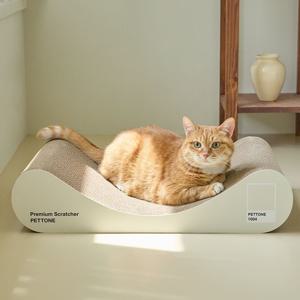 고양이 빅사이즈 소파 스크래쳐 크림