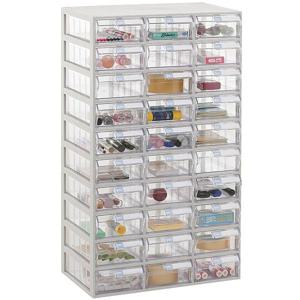 국산완제품 미니서랍 투명수납함 중형 30칸 적층 부품 장난감 레고 사무용품 주방 커피 정리