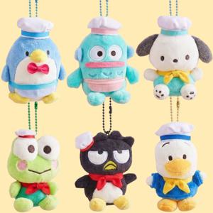 산리오 핸섬 주방장 인형 키링 포차코 배드바츠마루 한교동 케로피 턱시도샘 가방고리 8cm