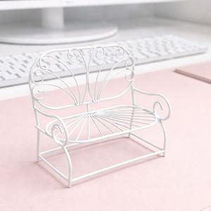 감성 미니 철제 벤치 소품 (화분 받침대) 2인