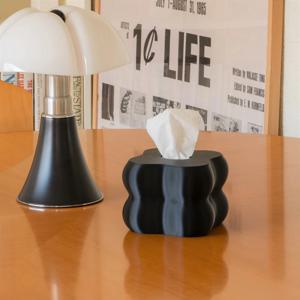 미드센츄리 모던 디자인 오브제 휴지케이스 각티슈 케이스 감성 인테리어 매트 블랙 에코 미니