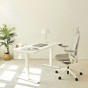 높이조절 스탠딩 책상 높낮이조절 수동 모션데스크 블랙/화이트 1400