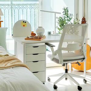 이지 베이직 홈오피스 4단 책상 철제 서랍장