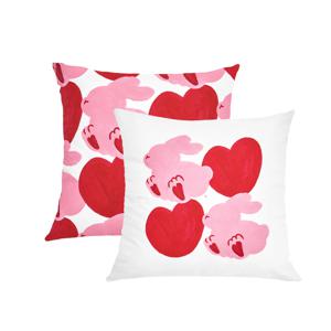 Heart bunny 쿠션커버