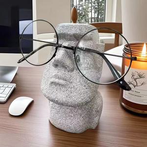 모아이 안경거치대 인테리어 데스크 장식 소품 안경 보관함