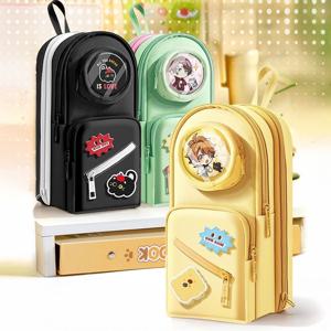 칸칸이 분리수납 스탠딩 대용량 다용도 멀티 필통 책상정리 (3colors)