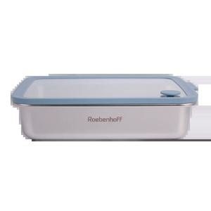 뉴글라스 316 스텐 큰사각 밀폐 찬통 1600ml 전자레인지 냉동 인덕션 용기